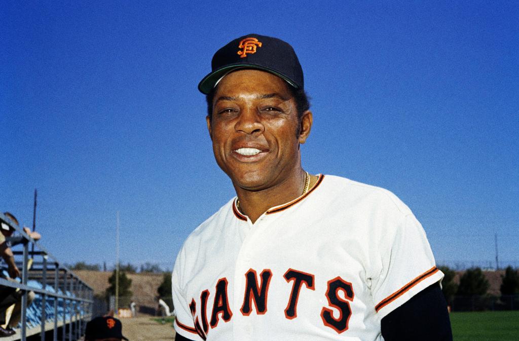 New York Giants' Willie Mays poses for a photo during baseball spring training in 1972. Mays, the electrifying “Say Hey Kid” whose singular combination of talent, drive and exuberance made him one of baseball’s greatest and most beloved players
