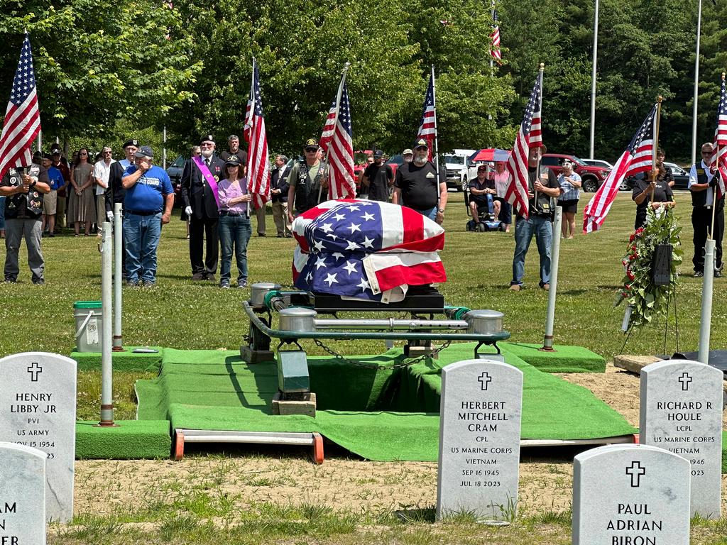 Former U.S. Marine Gerry Brooks is laid to rest