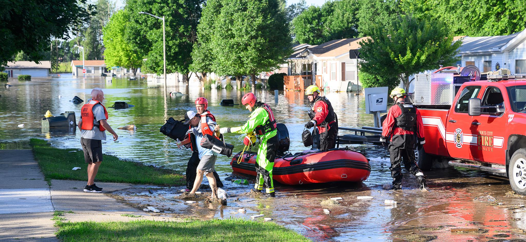 Flooded streets