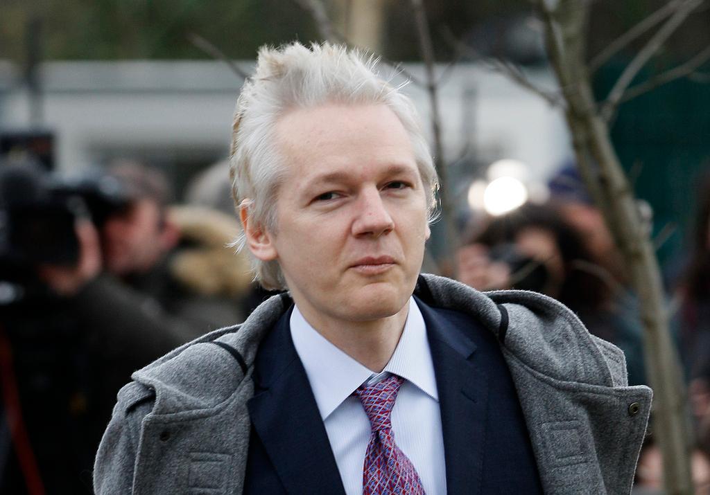 WikiLeaks founder Julian Assange arrivies at Belmarsh Magistrates' Court in London, Feb. 7, 2011.