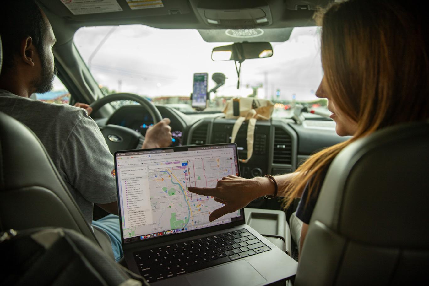 The Brookhaven National Laboratory team spent six days driving routes through Tucson’s midtown, collecting weather data in a variety of neighborhoods, especially those with a high number of low-income and underserved households