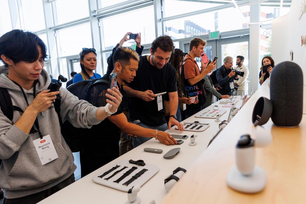 Media and guests try out new Google products in Mountain View, Calif.
