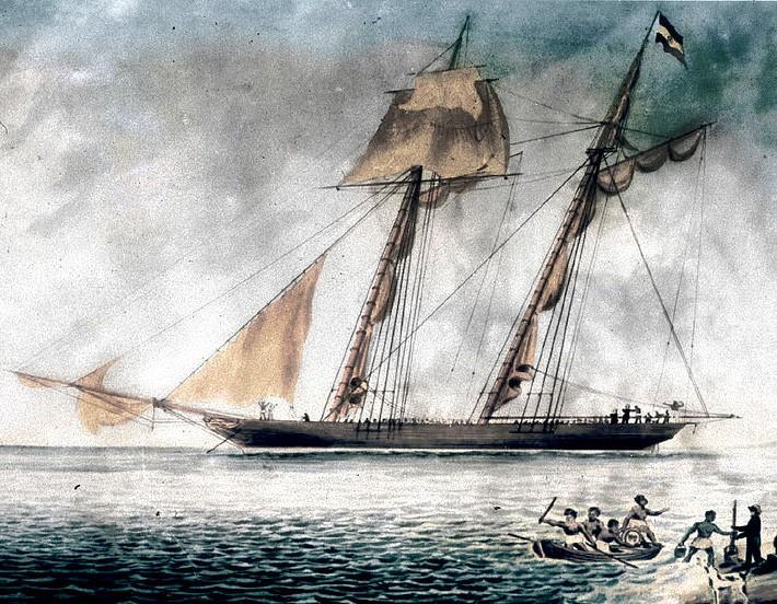 On August 26, 1839, an American naval vessel captured a slave ship 