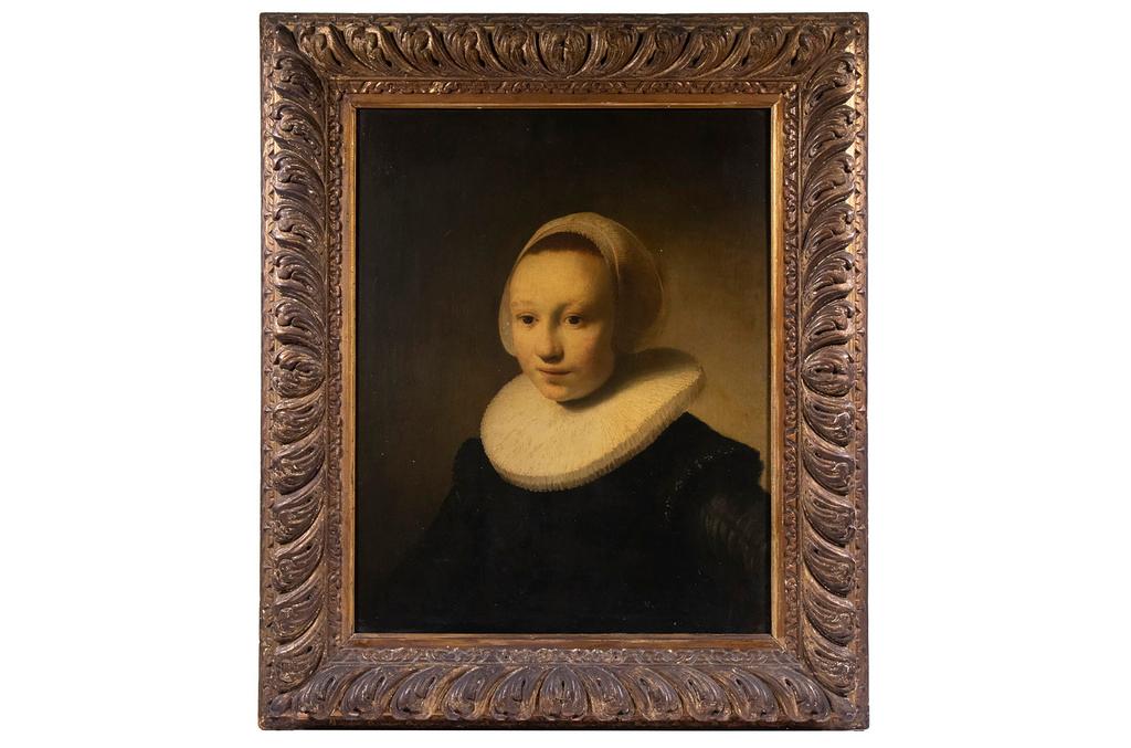 17th century painting, "Portrait of a Girl," by the Dutch artist Rembrandt