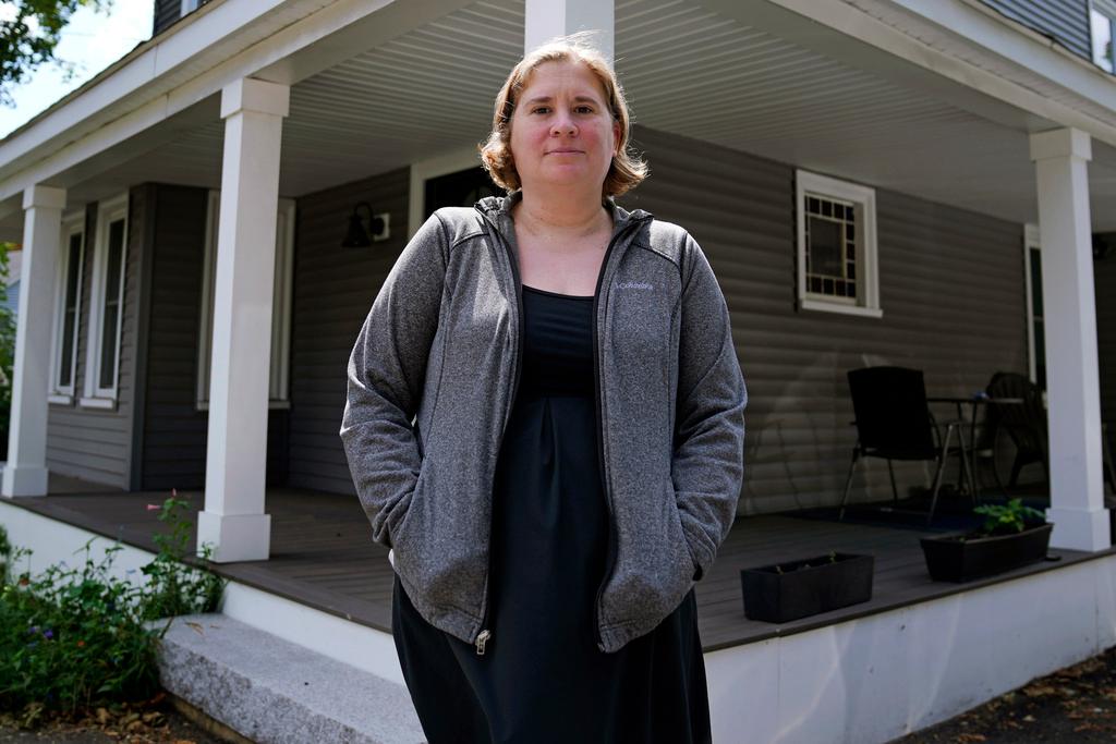 Rebecca Wood in Maynard, Mass. Wood noticed a "program fee" required each time she loaded money onto her daughter's school lunch account.
