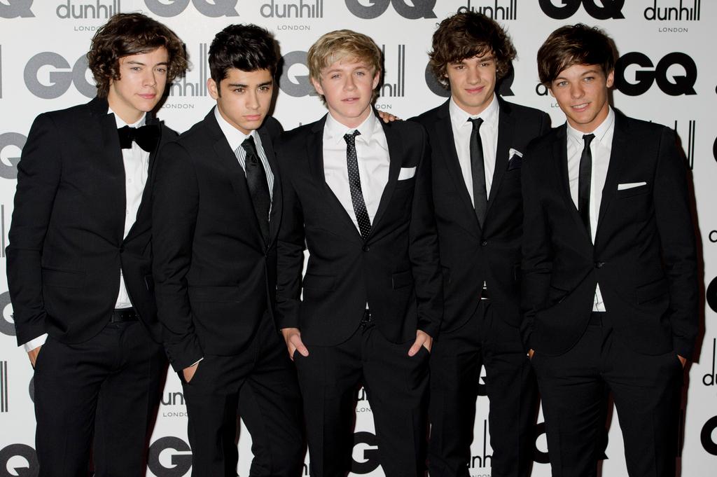 One Direction's Liam Payne, second from right, poses for a photo with fellow band members Harry Styles, Zayn Malik, Niall Horan and Louis Tomlinson (2011)