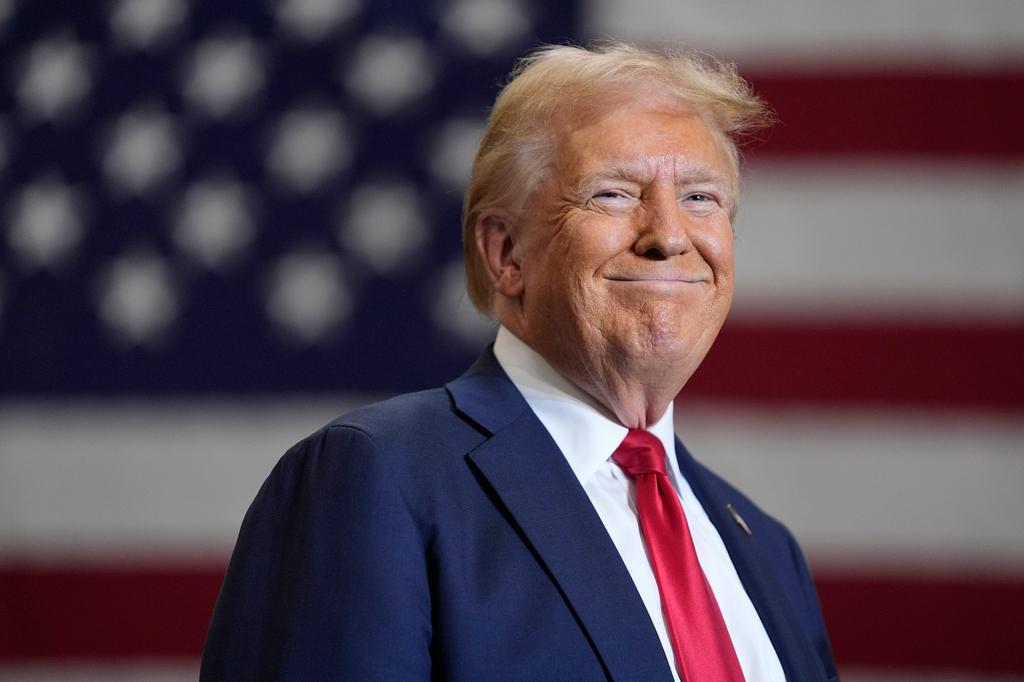 Republican presidential nominee former President Donald Trump speaks during a campaign event, Wednesday, Sept. 25, 2024, in Mint Hill, N.C.