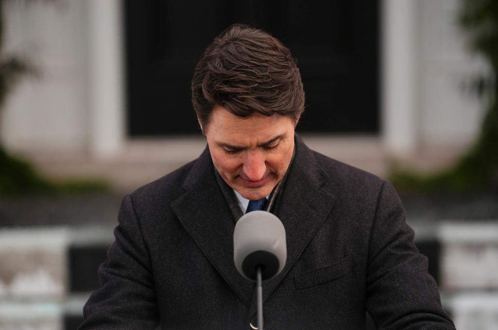 Canadian Prime Minister Justin Trudeau announces his resignation