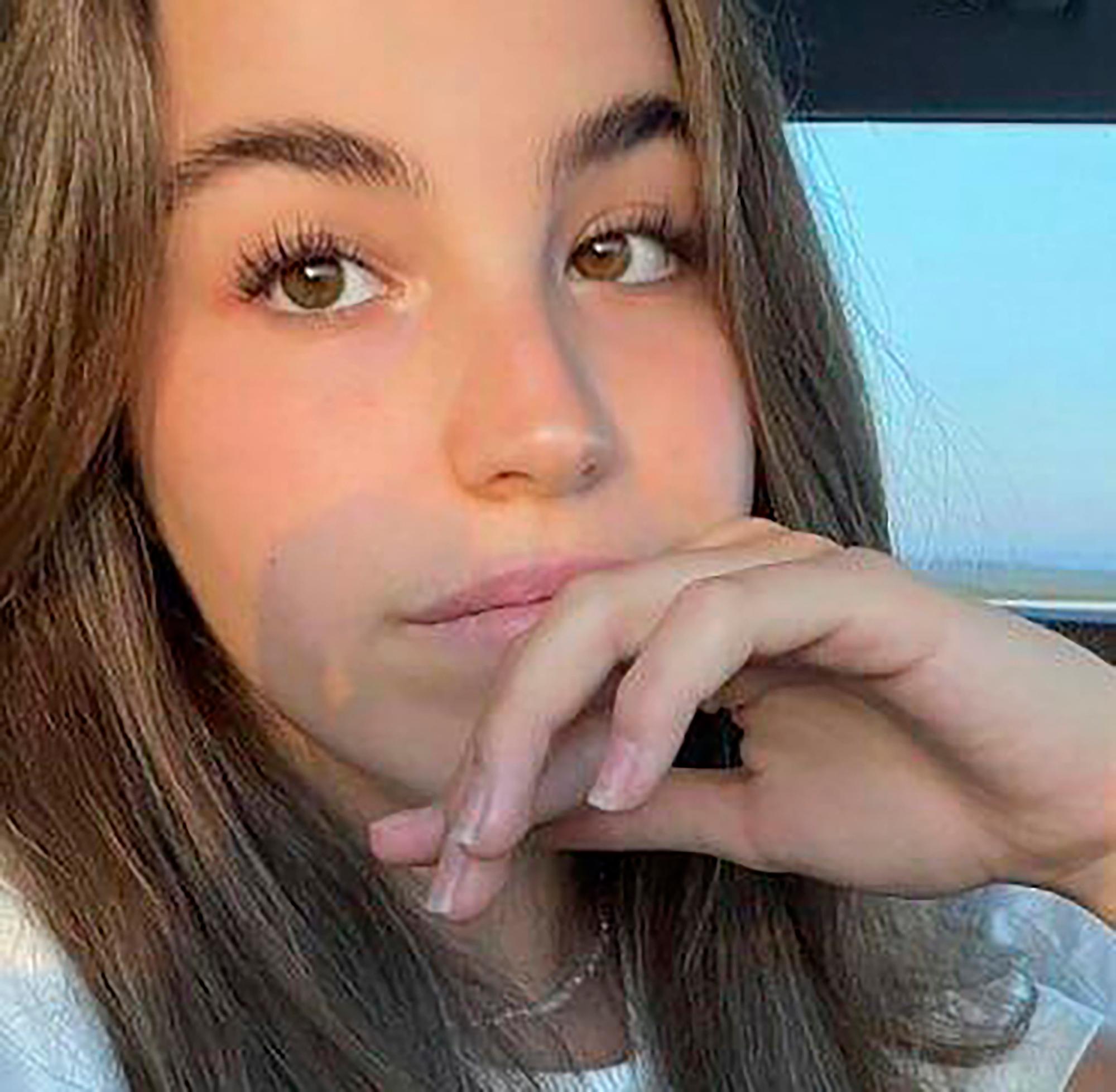 Young woman with big brown eyes