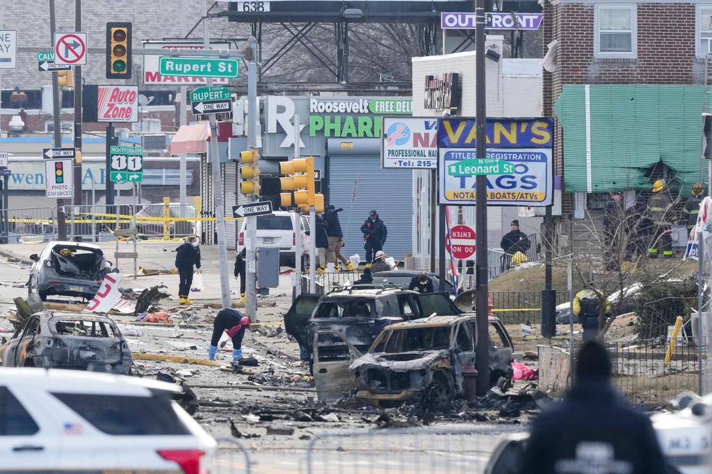 Teams were going house to house inspecting the dwellings in the area. The plane crashed near Roosevelt Mall in a densely populated area.