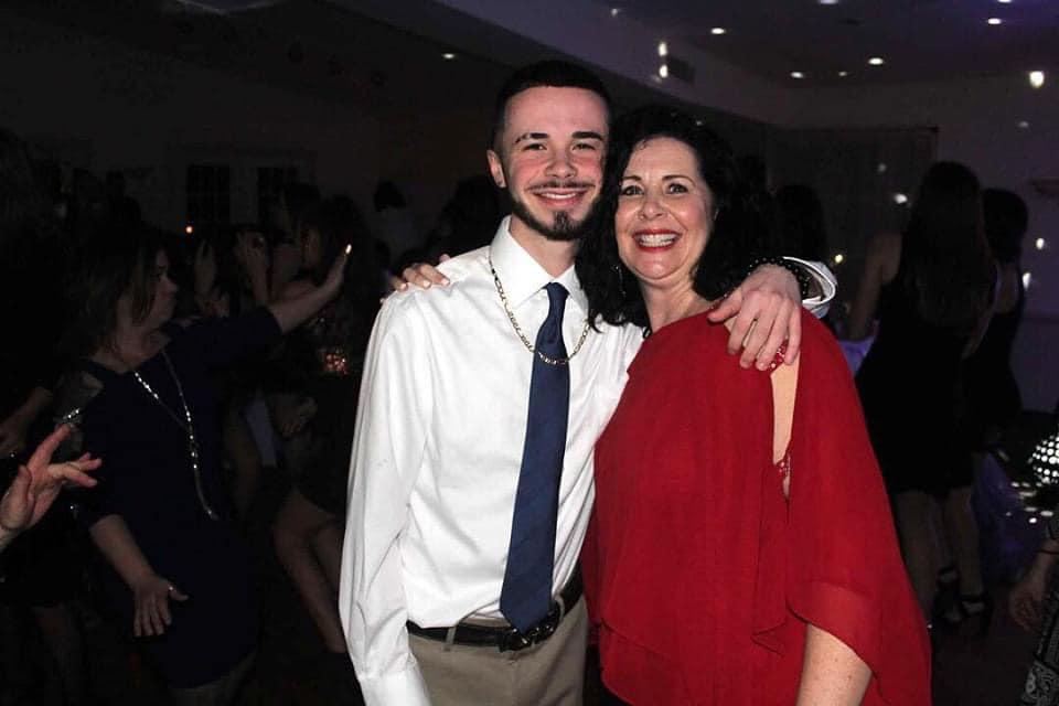 Donna Thomas with her son, James. 