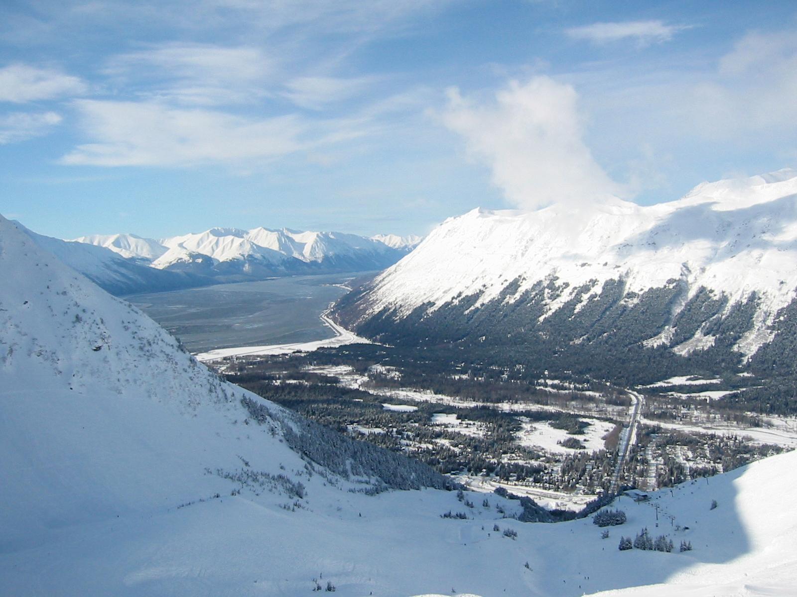 The slide happened late Tuesday afternoon near the skiing community of Girdwood