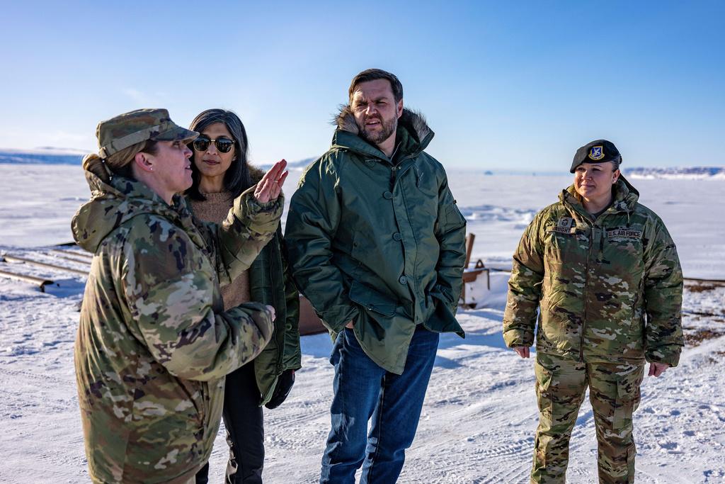 Vice President JD Vance and second lady Usha Vance tour the U.S. military's Pituffik Space Base in Greenland,