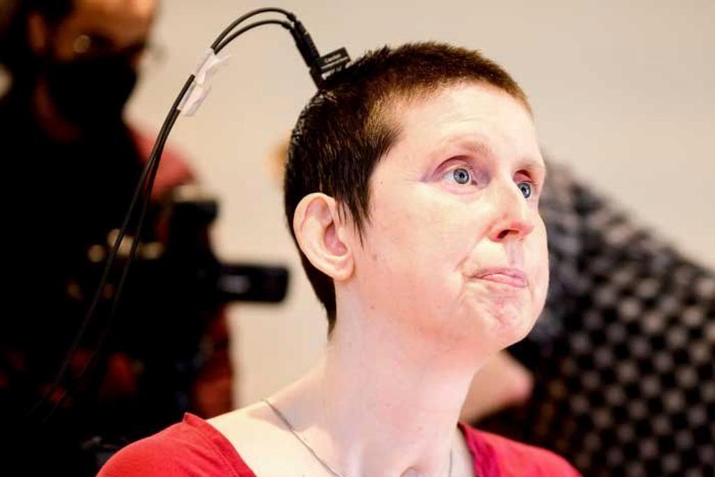 Participant in a study on speech neuroprostheses