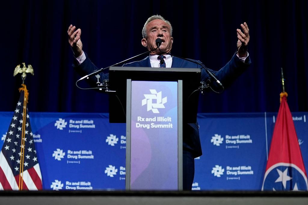 Health and Human Services Secretary Robert F. Kennedy Jr. speaks at the Rx and Illicit drug Summit in Nashville