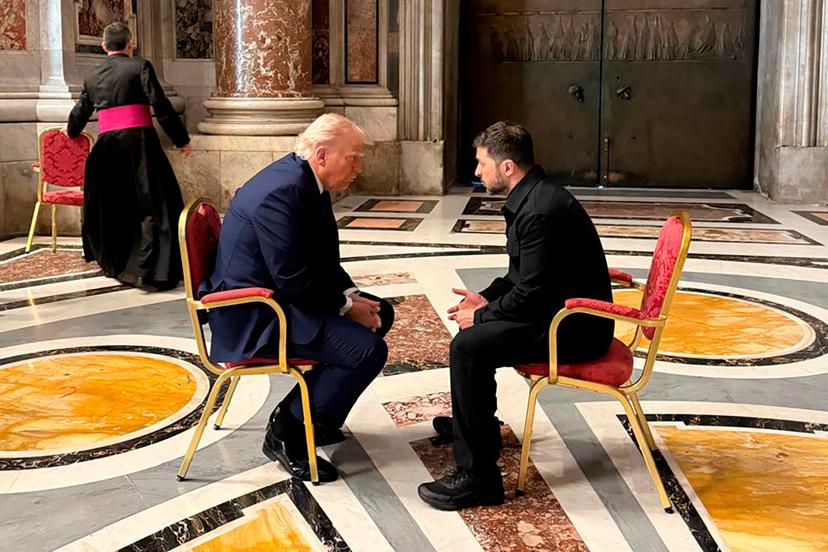 Pres. Trump and Pres. Zelenskyy in the Vatican