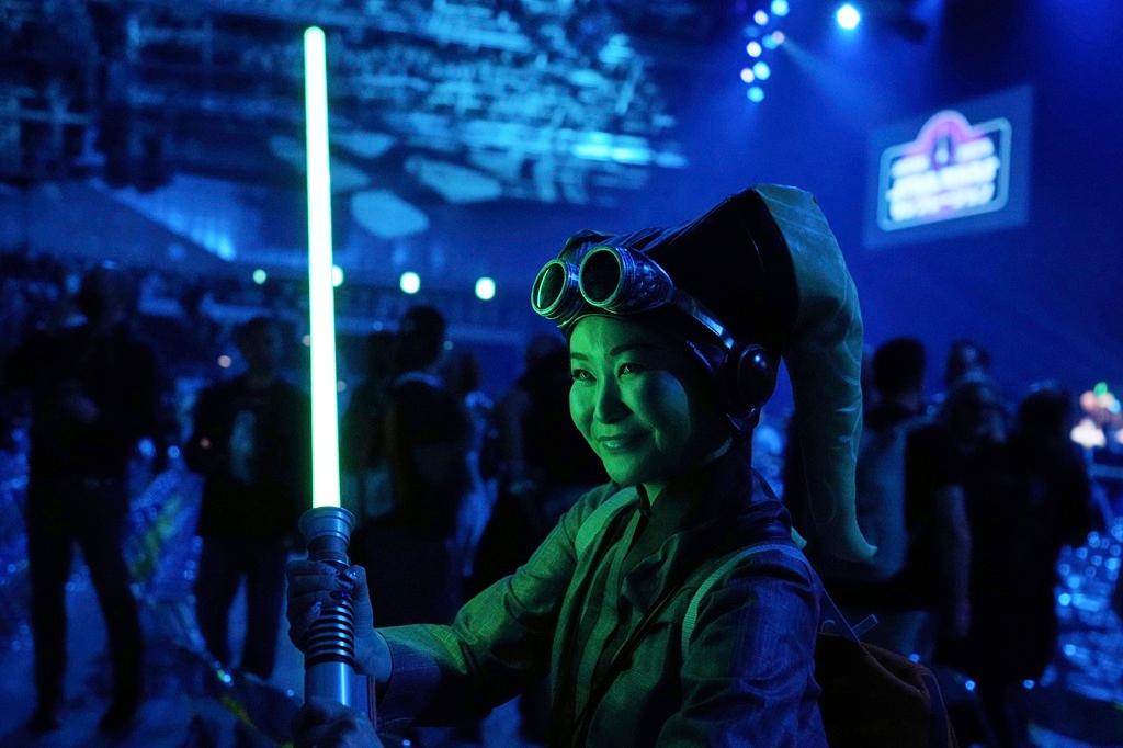 Star Wars fan during a convention called the Star Wars Celebration near Tokyo