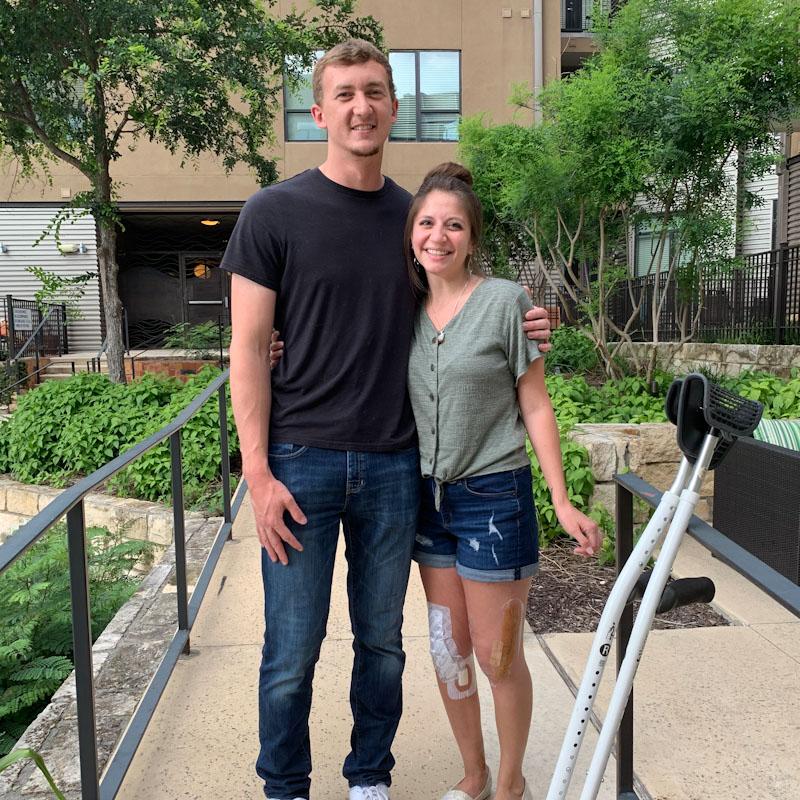 CORA AND MITCHELL — After returning to Cedarville, Cora met and married Mitchell Webber, who now serves as a fellow in the school of pharmacy at Cedarville. 