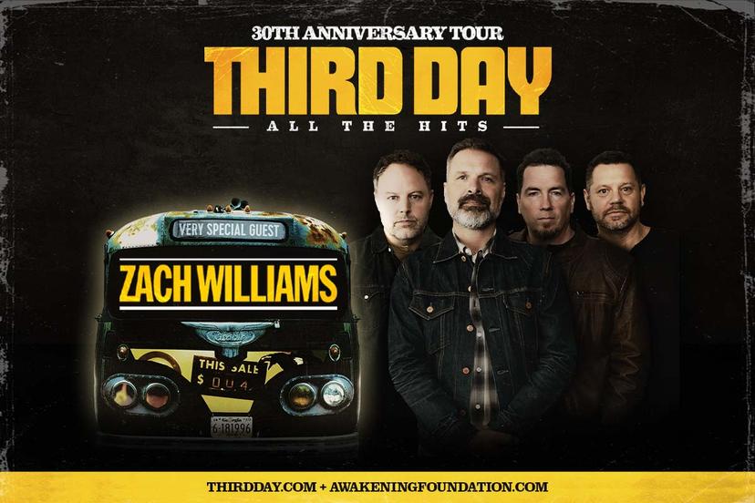 Third Day 30th Anniversary Tour All The Hits with Special Guest Zach Williams