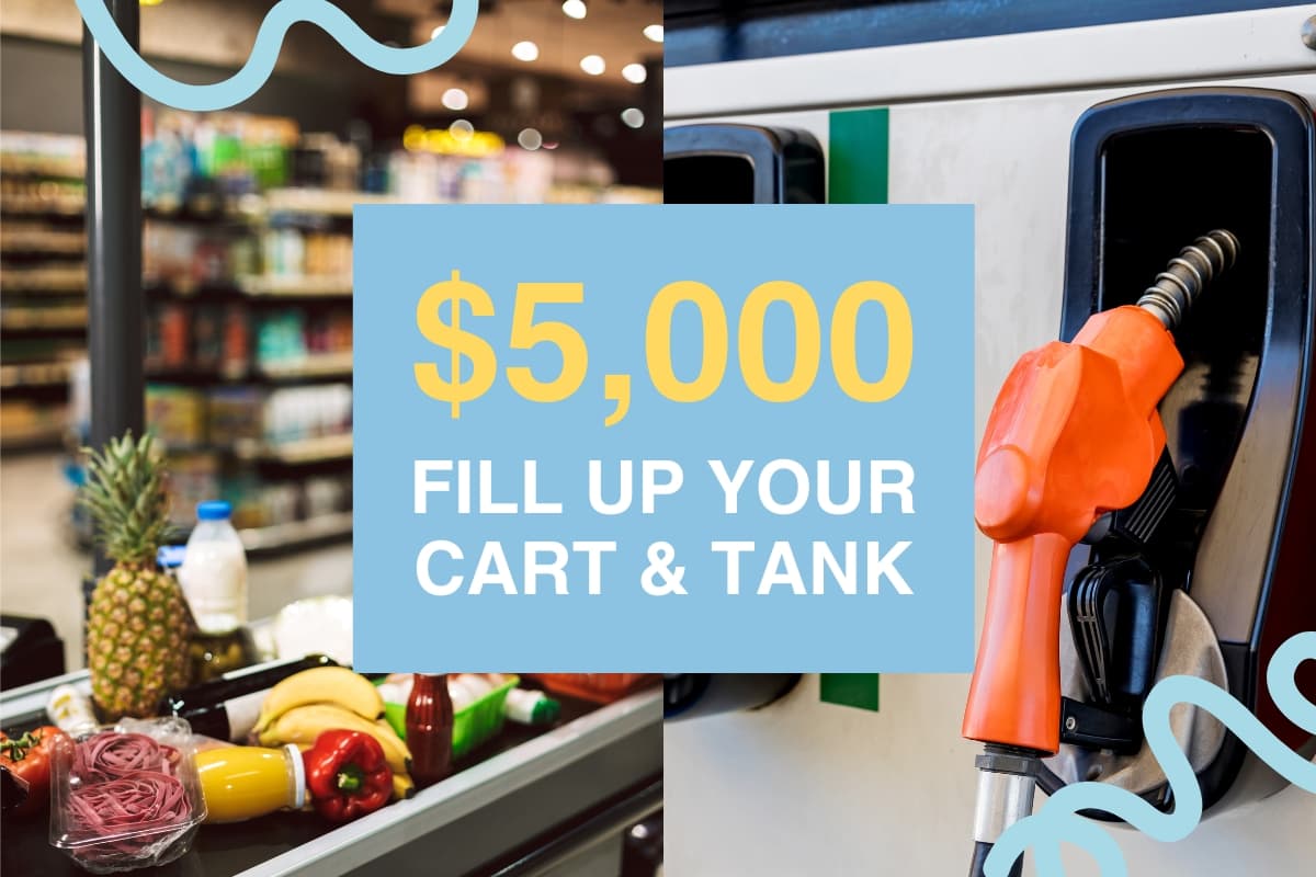 5000 dollars fill up your cart and tank
