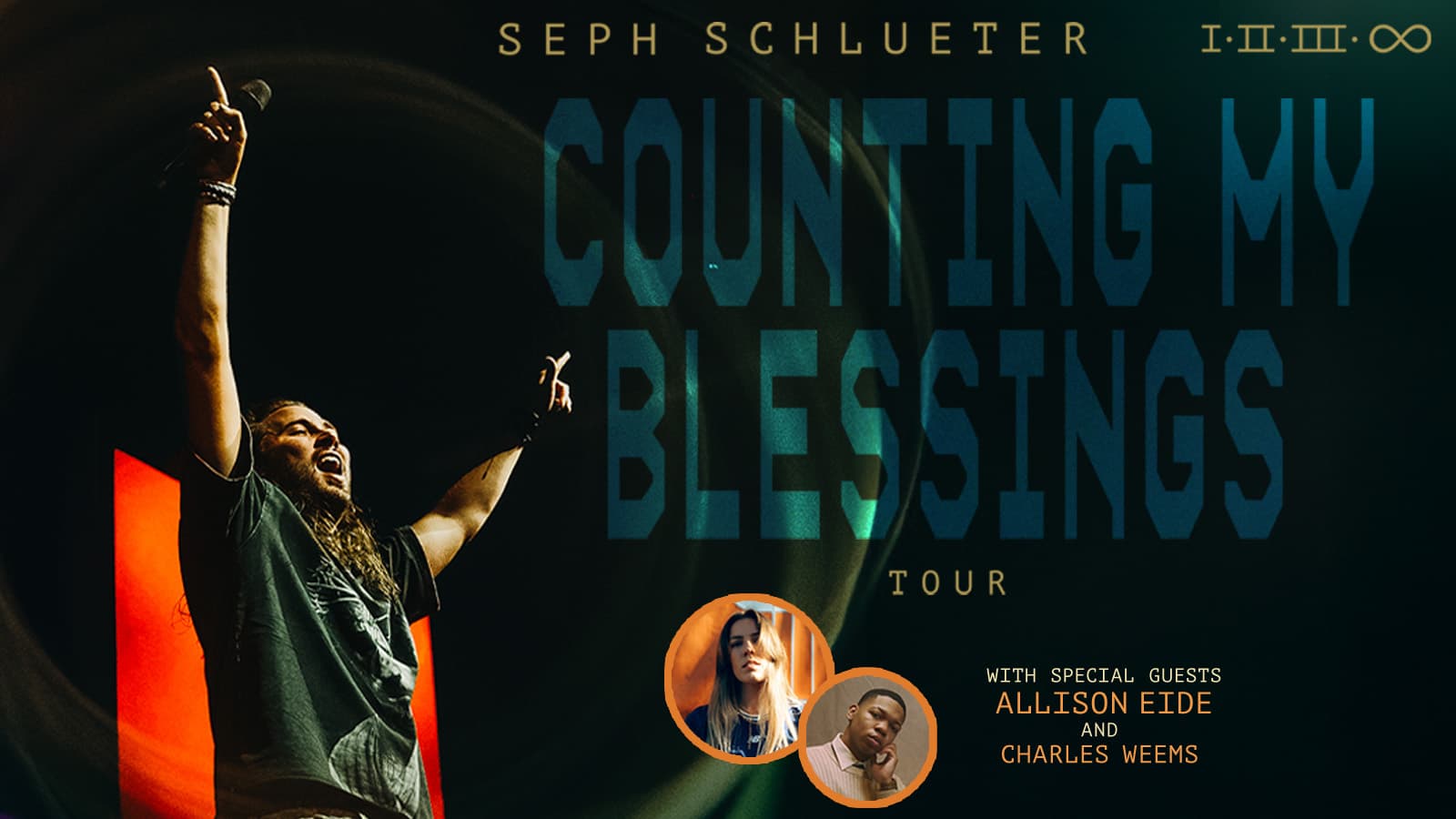 Seph Schlueter Counting My Blessings Tour with special guests Allison Eide and Charles Weems