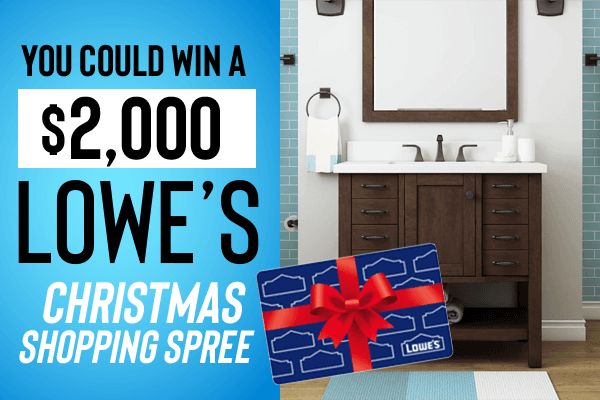 You Could Win A $2,000 Lowe's Christmas Shopping Spree