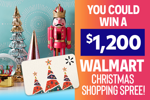 You Could Win A $1,200 Walmart Christmas Shopping Spree