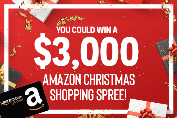 You Could Win A $3,000 Amazon Christmas Shopping Spree