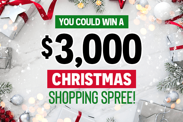 You Could Win A $3,000 Christmas Shopping Spree