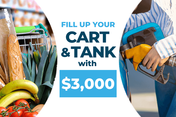 Fill Up Your Cart and Tank with $3,000