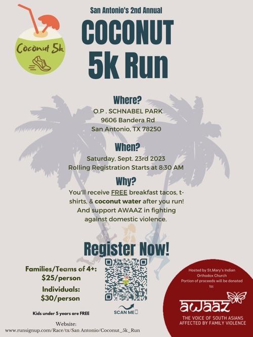 San Antonio's 2nd Annual Coconut 5k Run