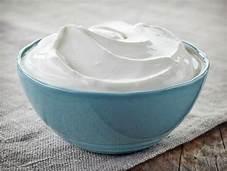 Bowl of sour cream