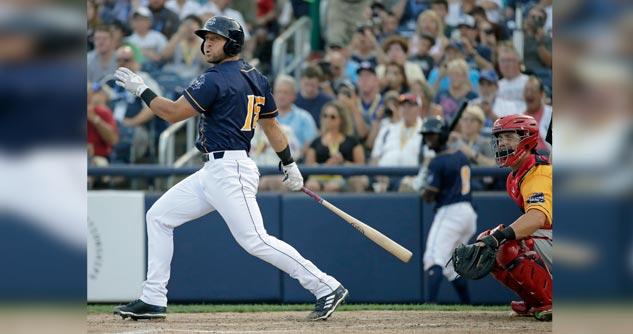 Tim Tebow playing baseball
