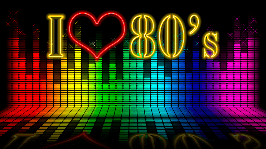 I love 80's in animated retro computer wallpaper