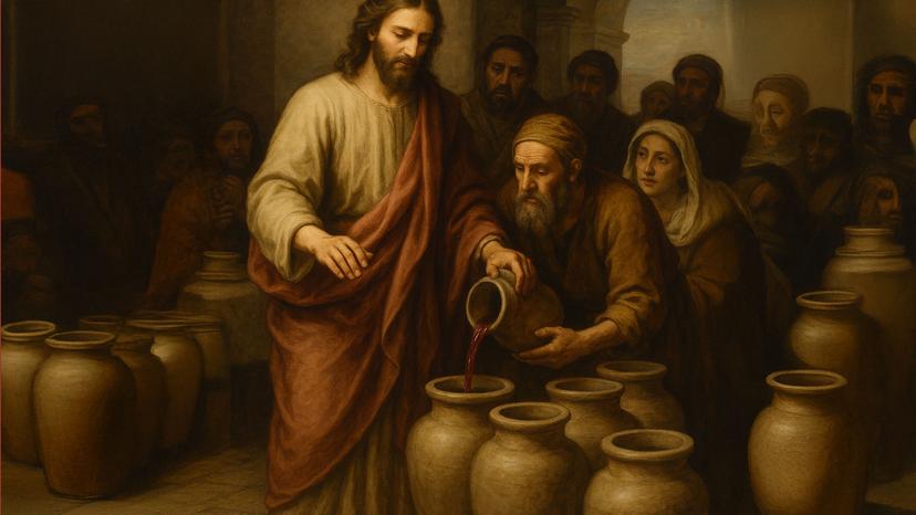 Jesus water to wine 