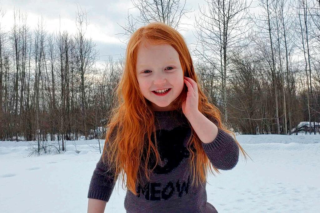 Nova, at their home in Fairbanks, Alaska