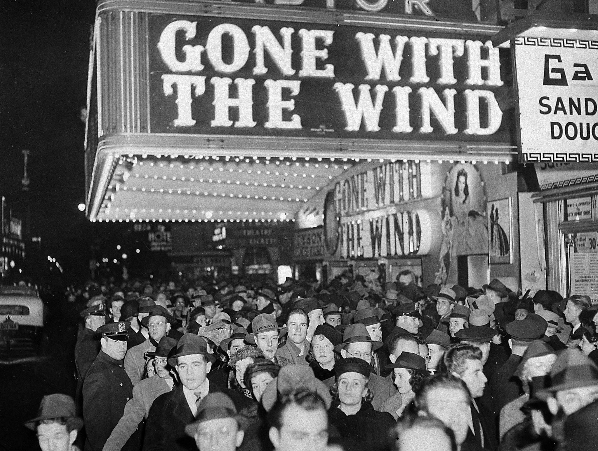 the 1939 premiere of "Gone With the Wind" in New York