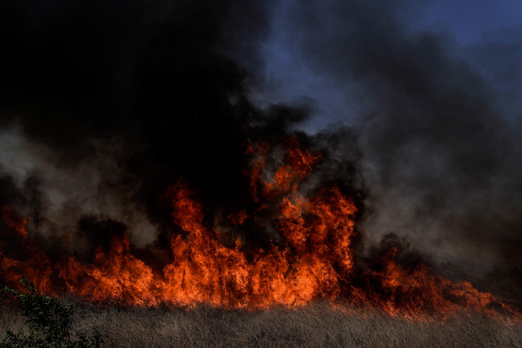 The Silverado Fire Irvine, Cal. 