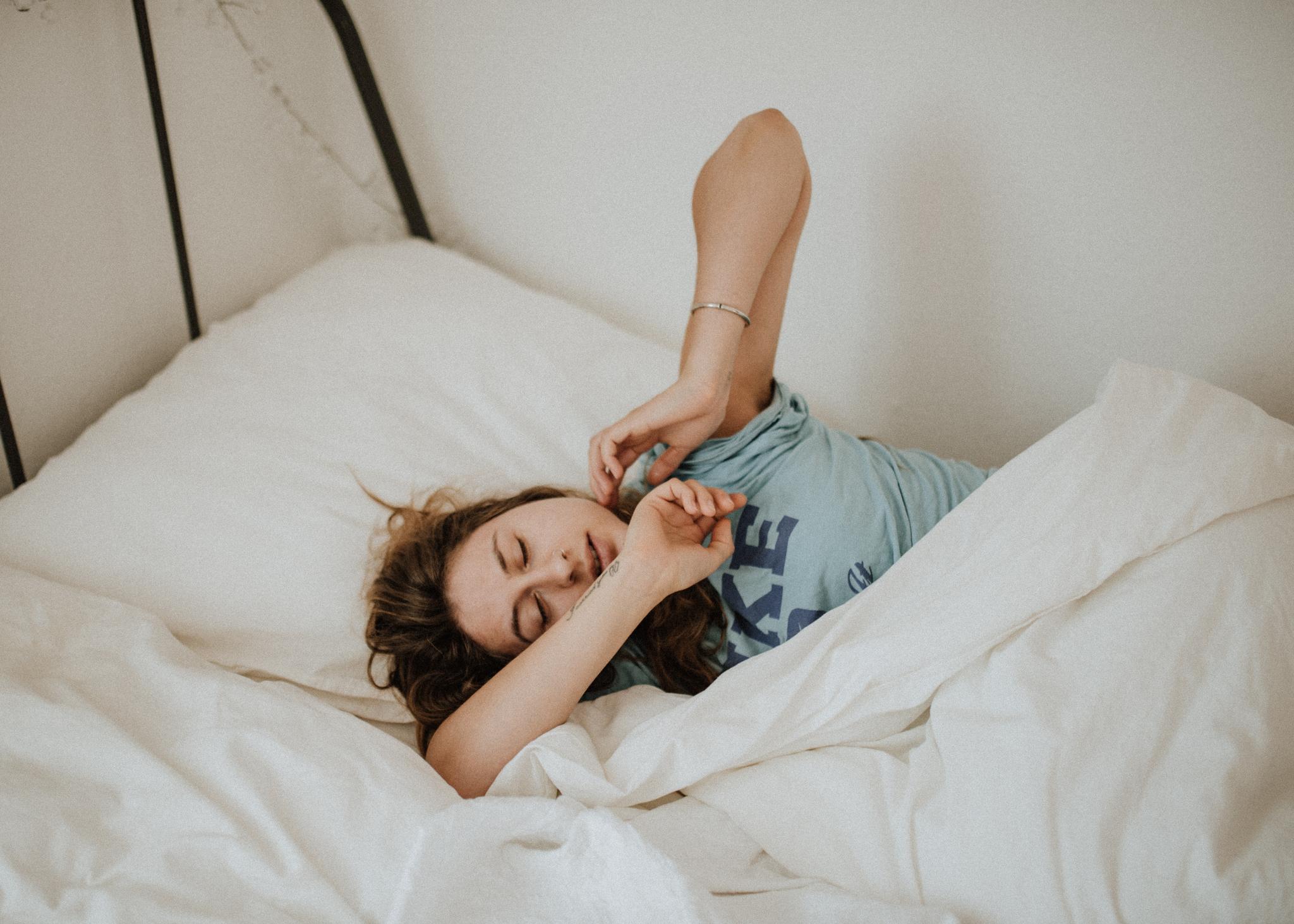 sleepy woman