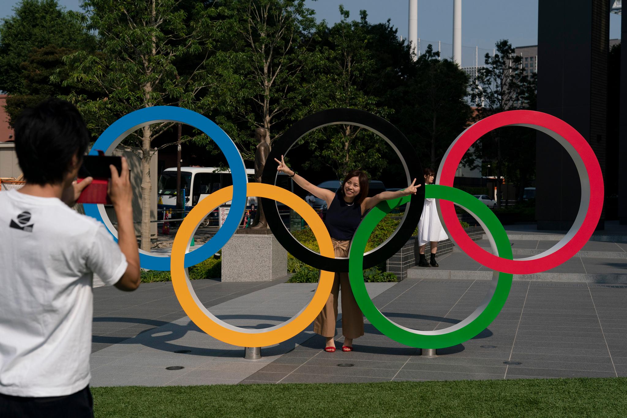 Olympics rings in Tokyo