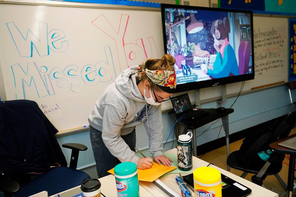 Teacher in NYC Classroom 