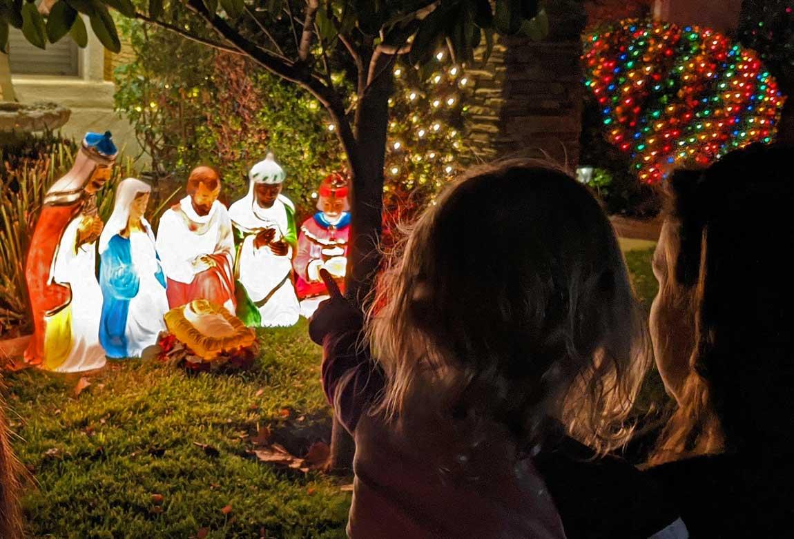 outdoor manger scene 