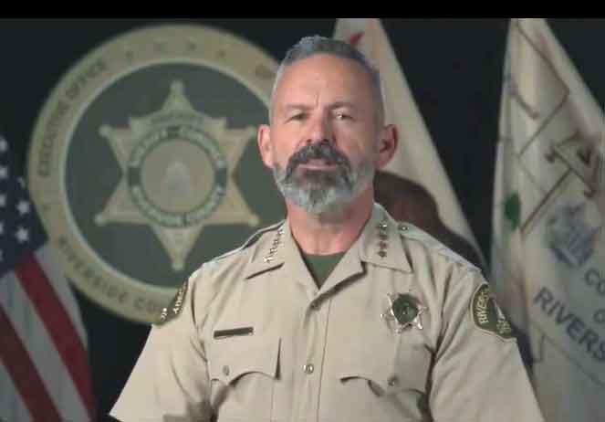 Sheriff Chad Bianco, Riverside County, Cal.