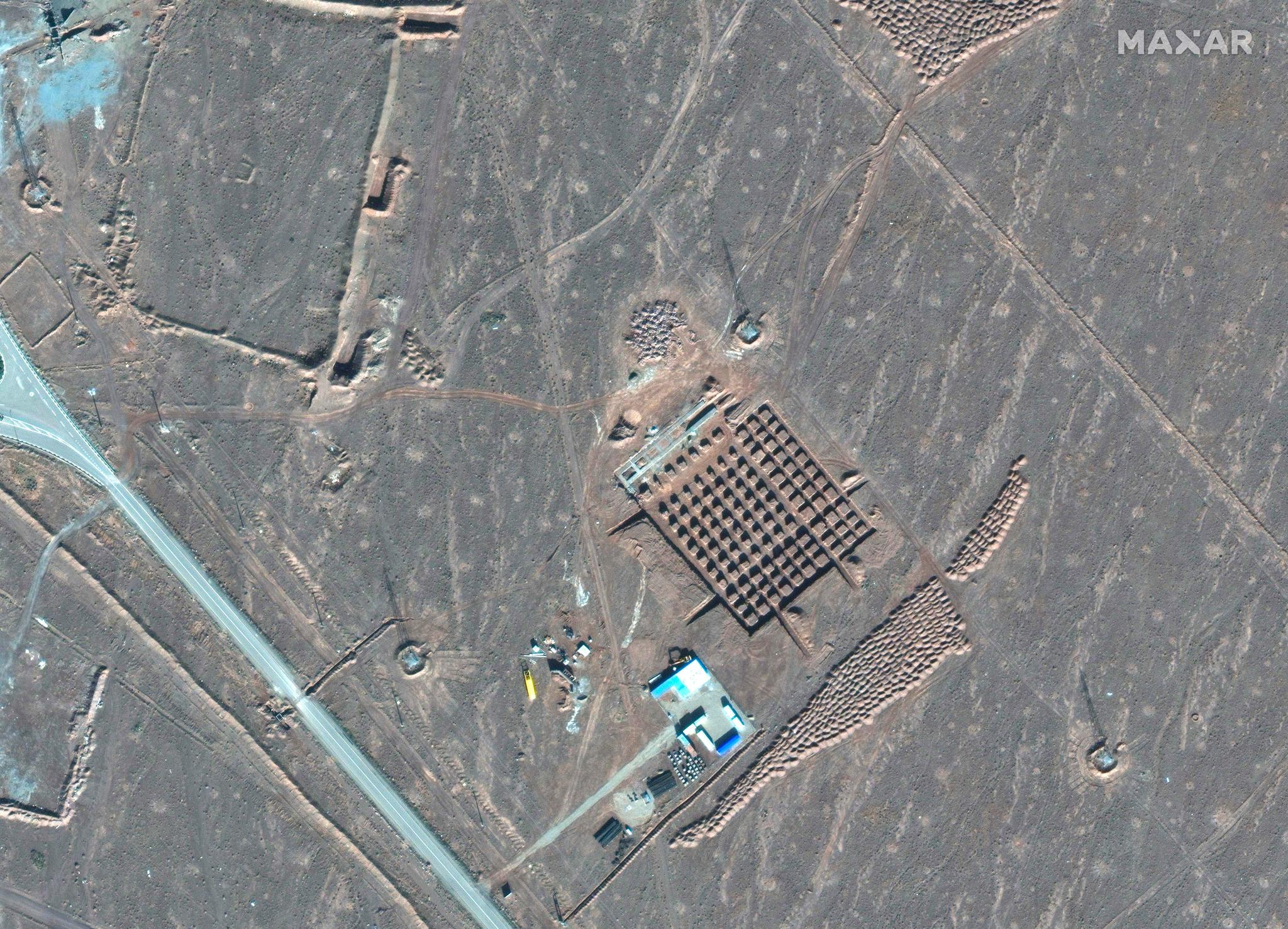 satellite photo shows construction at Iran's Fordo nuclear facility