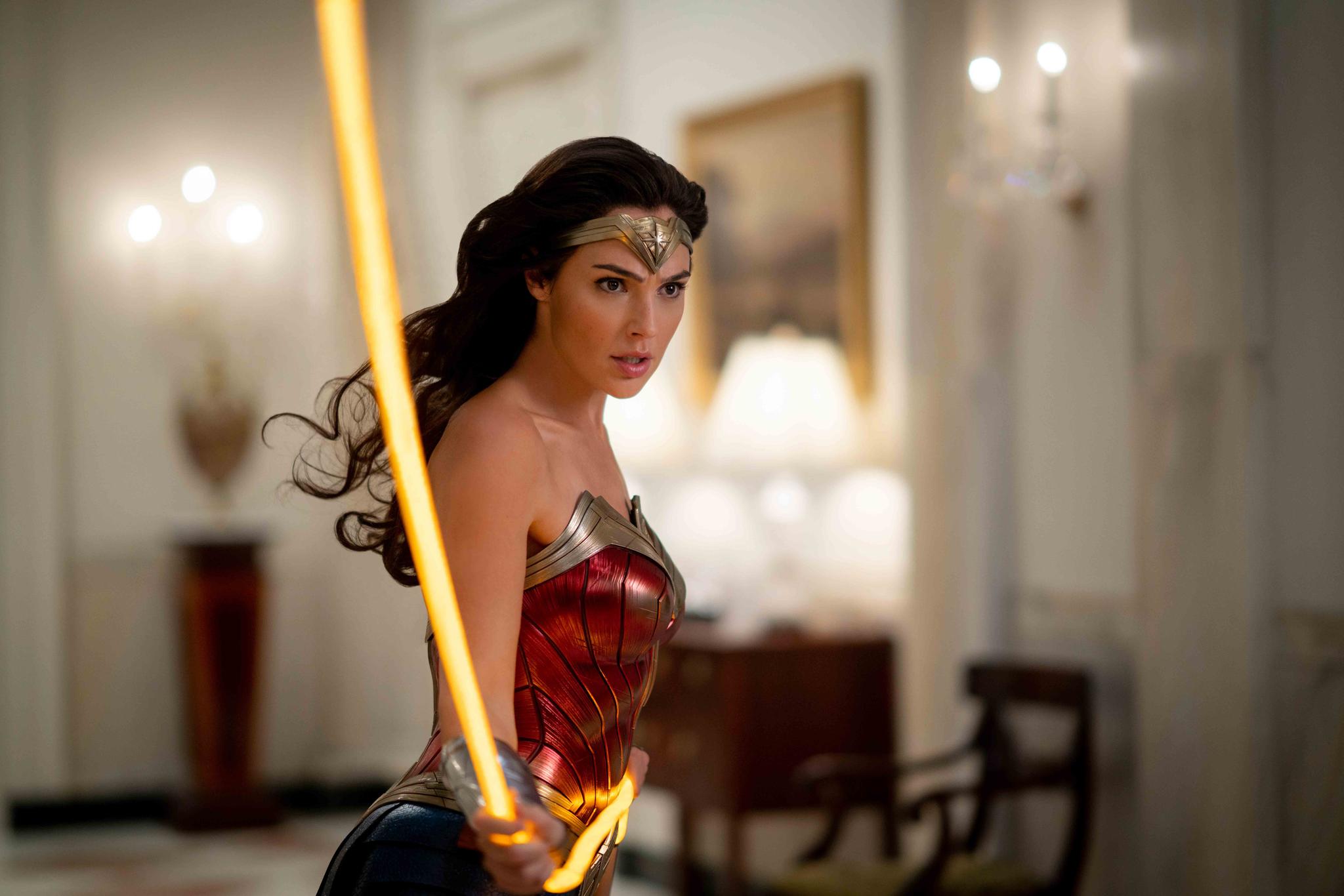 This image released by Warner Bros. Entertainment shows Gal Gadot in a scene from "Wonder Woman 1984."