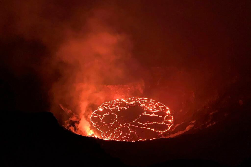 Lava Lake in Kilauea Volcano 