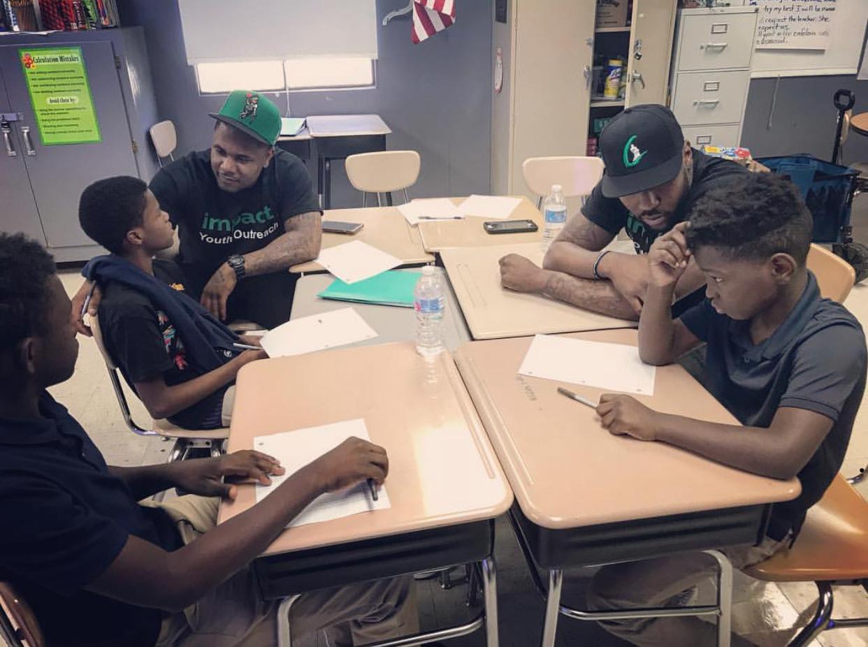 Robert Sherrill encourages young men in Nashville
