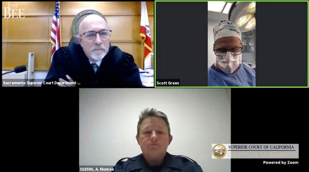Court Video Call With Doctor While Operating 