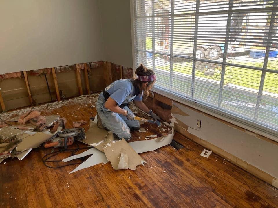 Hope Force International volunteer hard at work