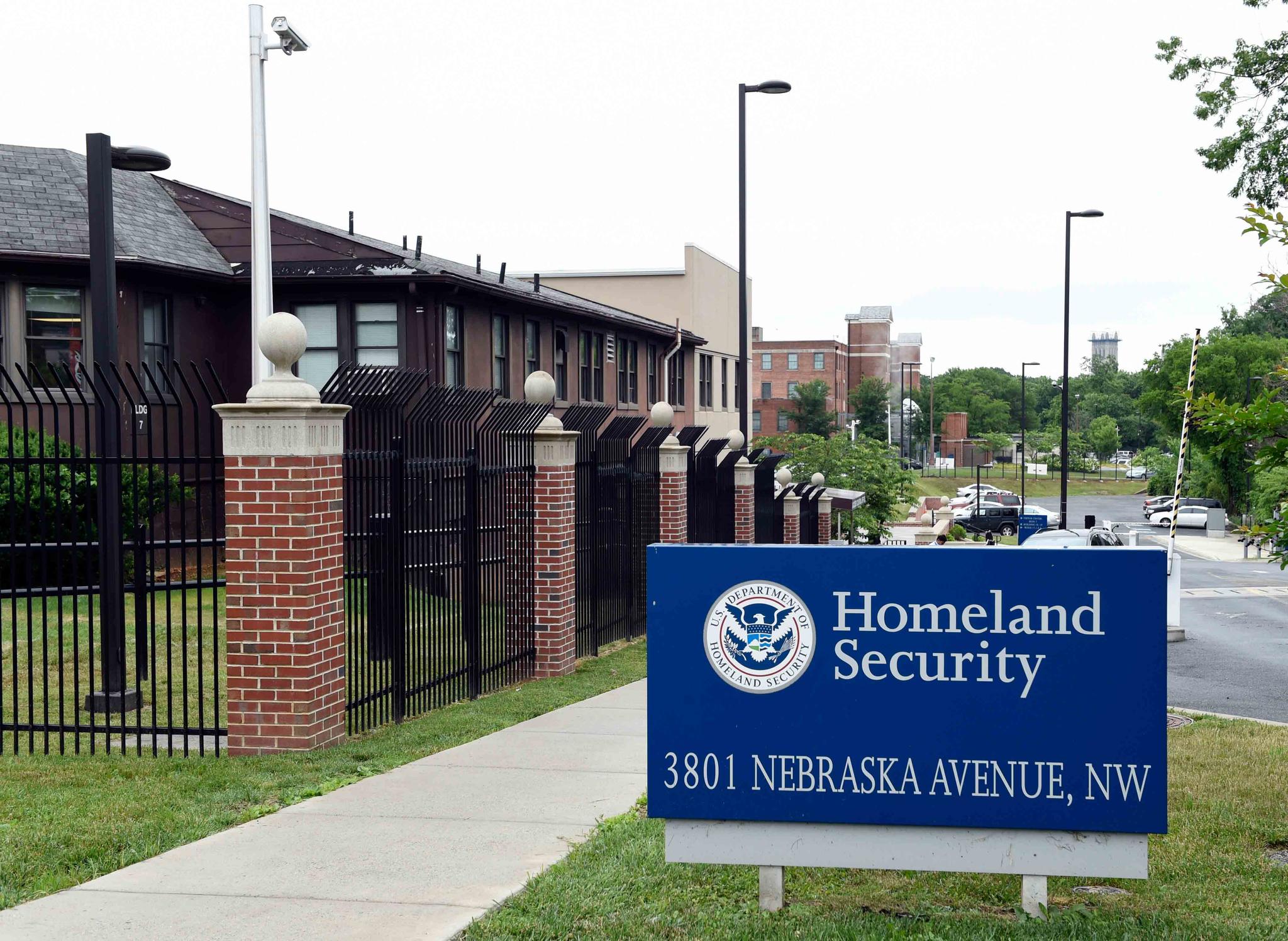 This June 5, 2015, file photo, shows a view of the Homeland Security Department headquarters in Washington.